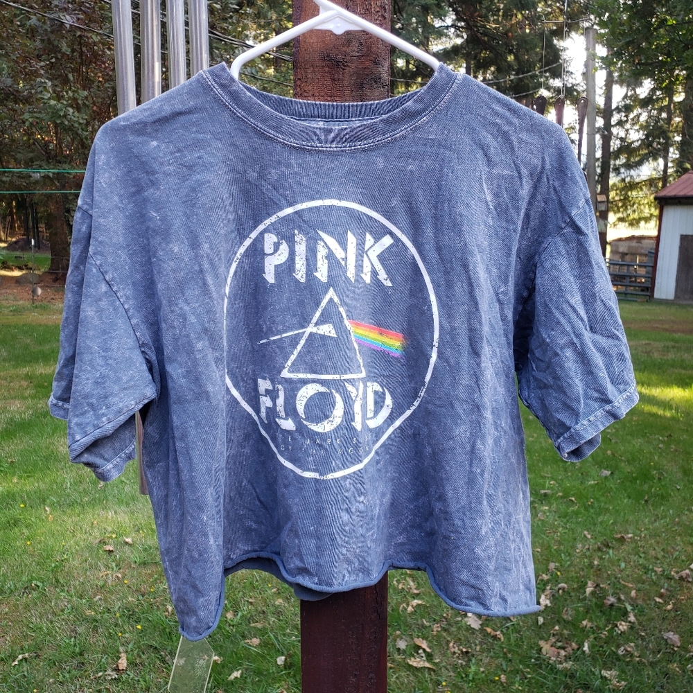 Distressed Pink Floyd 'The Dark Side Of The Moon' T-Shirt - Size L - 100% Cotton